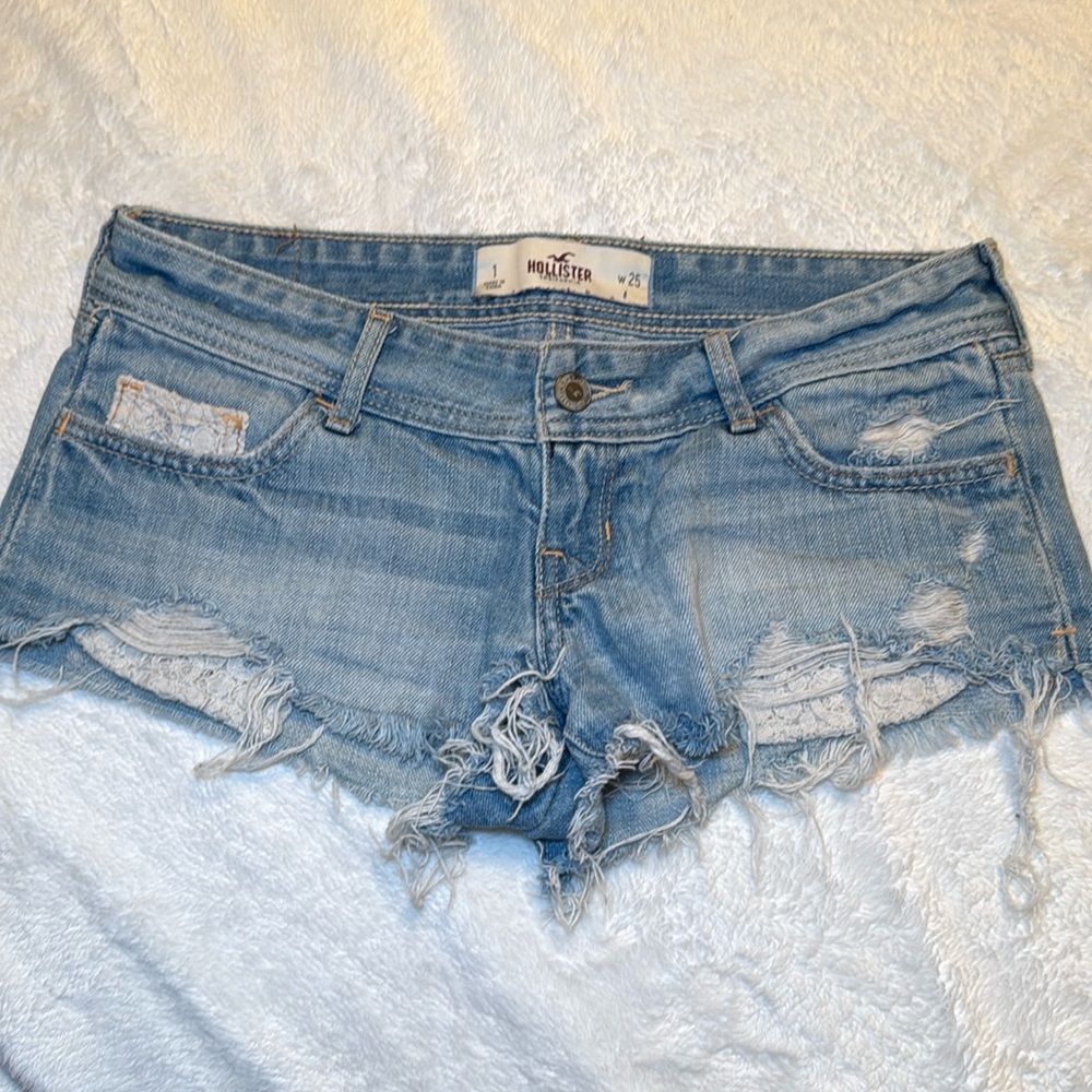 Hollister Ripped Denim Shorts